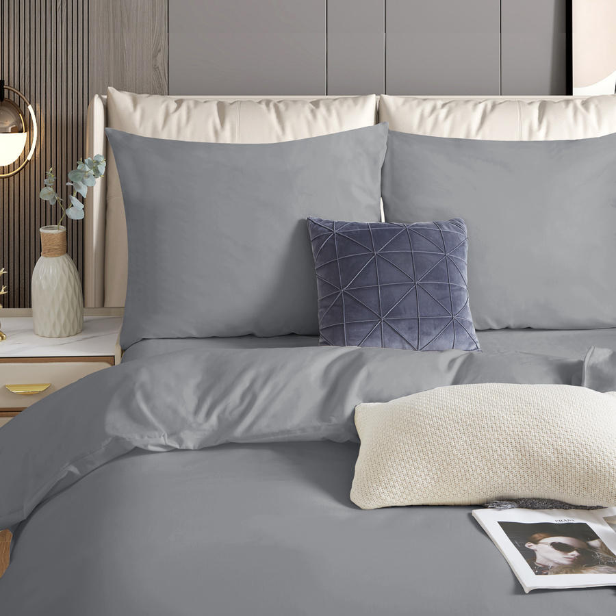 POŚCIEL SATYNA GRAFIT