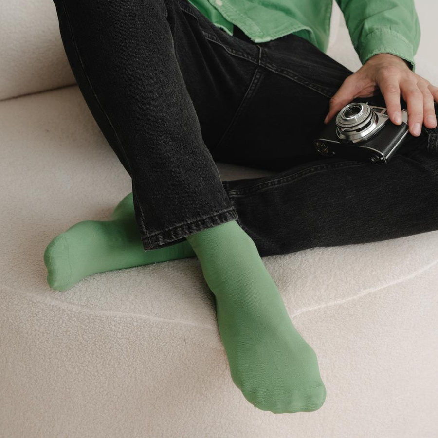 Skarpety Męskie garniturowe cienkie gładkie Art. 056