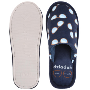 Kapcie męskie granatowe