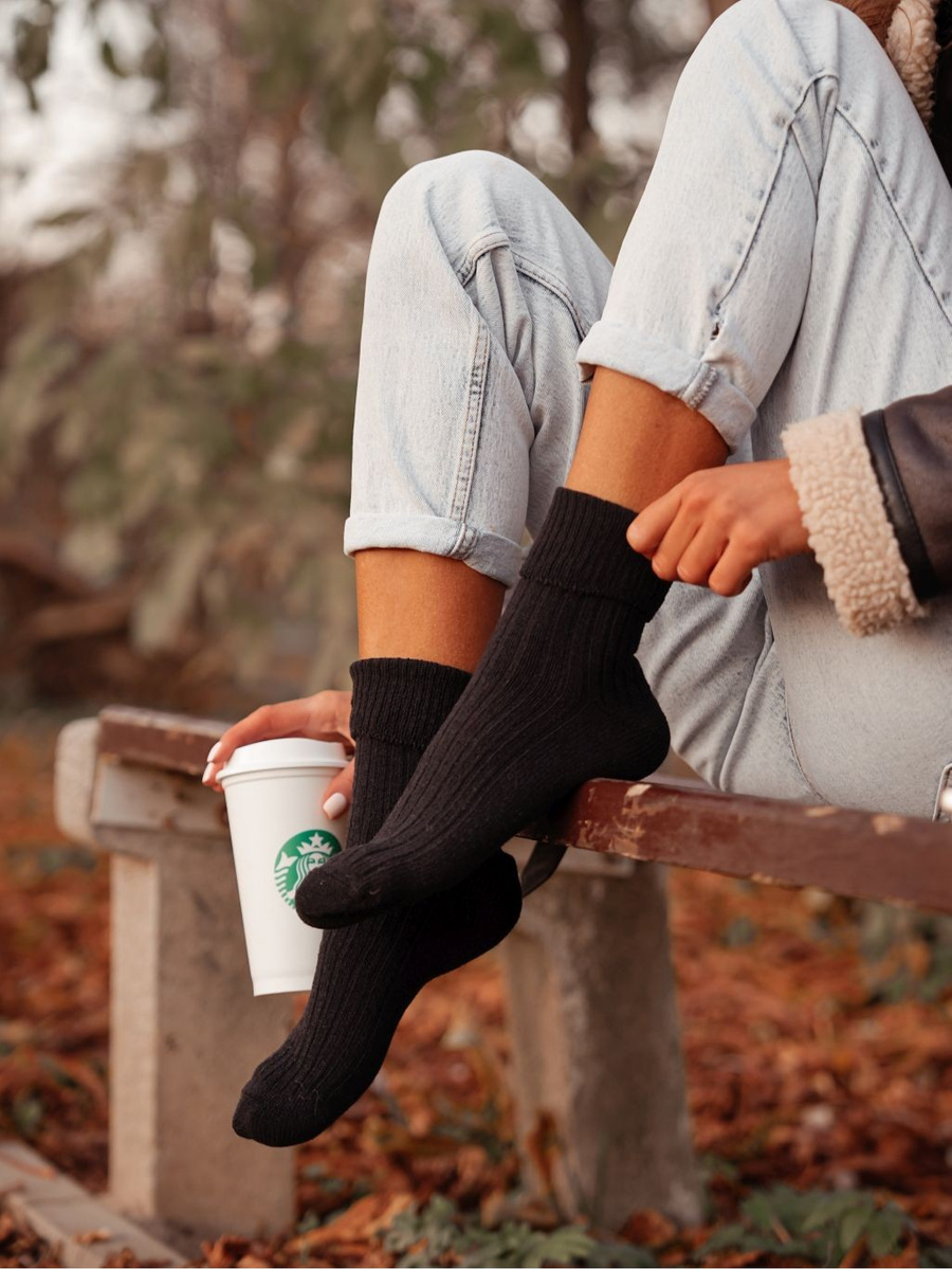 Skarpetki damskie Wełna Merino 1573