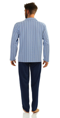 Piżama Męska Długi Rękaw Rozpinana