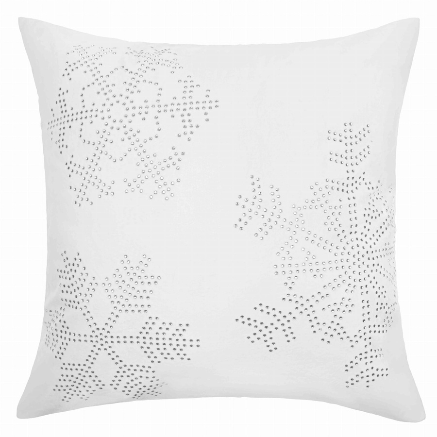 Biała dekoracyjna poszewka Świąteczna 100% poliester z zamkiem Spod Igły i Nitki – świąteczny klimat.