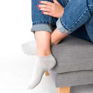 Niewidoczne mini stopki damskie/męskie art. 007 szary Steven