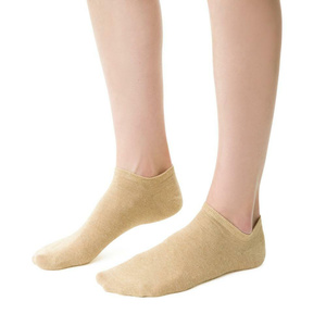 Granatowe Stopki Lniane Unisex Fresh