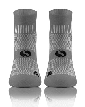 Szare skarpety sportowe 3/4 unisex 88% Bawełna AMZ Sesto Senso – komfort i wygoda