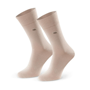 Skarpety Męskie Garniturowe Gładkie ze Wzorem