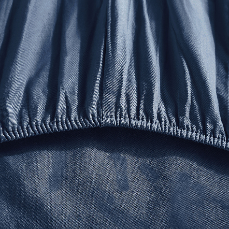 PRZEŚCIERADŁO SATYNA GRANATOWE