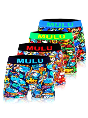 Bokserki Męskie Dopasowane Bawełniane 4 Pack