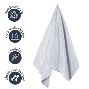 ACTIVE SZARY RĘCZNIK