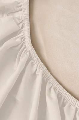 Prześcieradło Jasny Beż Z Gumką