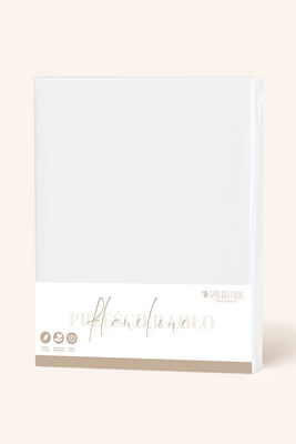 Białe miękkie flanelowe prześcieradło 160 g/m² bez gumki Spod Igły i Nitki – przytulne otulenie