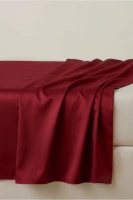 Prześcieradło Satynowe Bordowe Bez Gumki