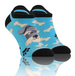 Piesek niebieski skarpety stopki unisex 90% bawełna Finest Cotton Sesto Senso – styl i wygoda