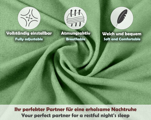 Jasnozielone elastyczne prześcieradło z gumką frotte 100% bawełna Sesto Senso – komfortowy sen