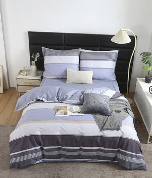 Niebieska dwustronna pościel Satynowa Model S002 Spod Igły i Nitki – komfort snu