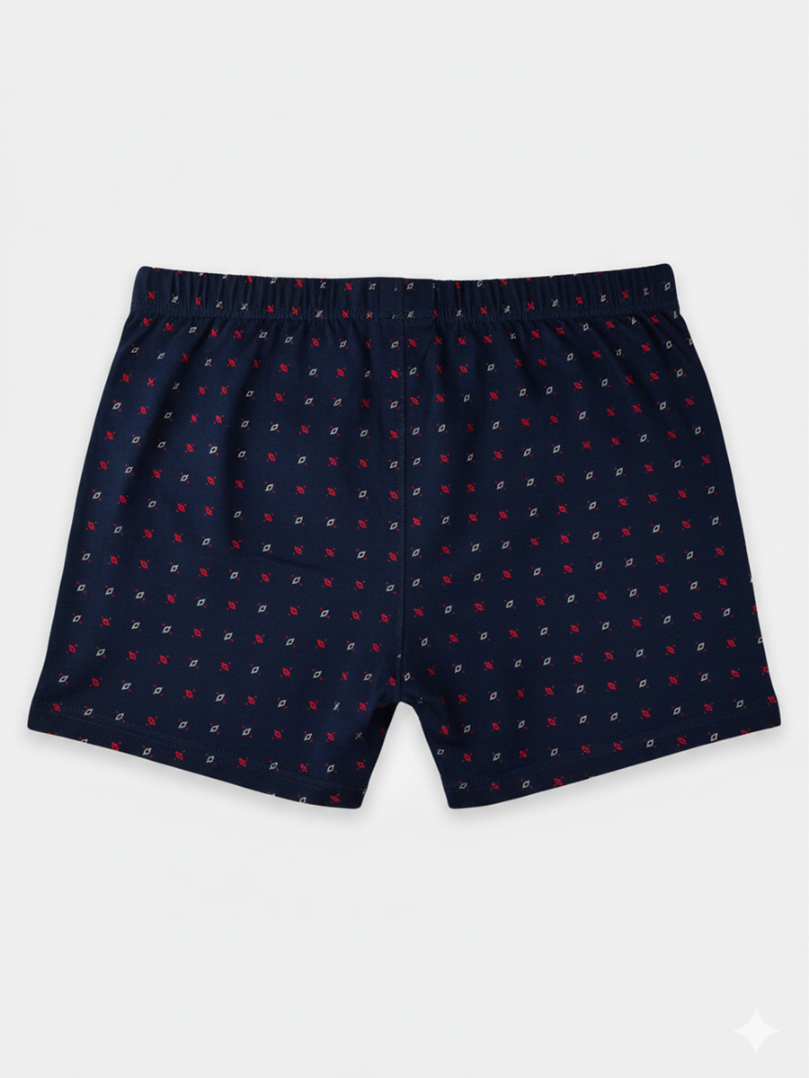 Bokserki Męskie Luźne z Guzikami Czarne