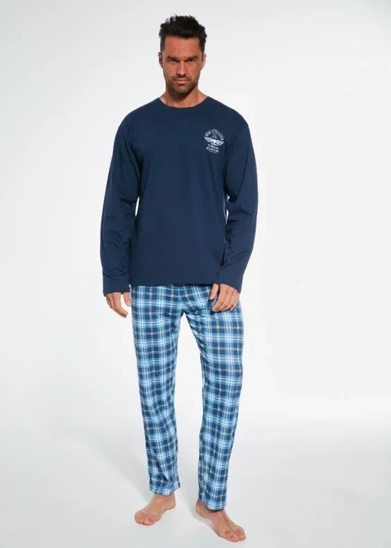 Piżama Męska Długi Rękaw 124