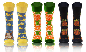 3X Kolorowe Skarpety NIE DO PARY