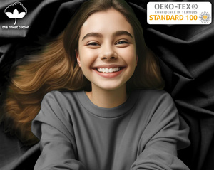 Grafitowe elastyczne prześcieradło z gumką 80% bawełna Jersey Sesto Senso – komfort snu