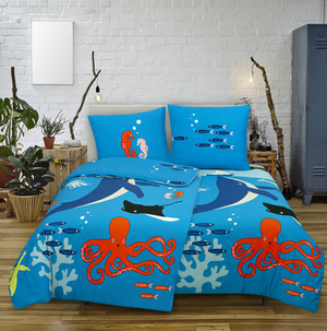 POŚCIEL SATYNOWA WHALE