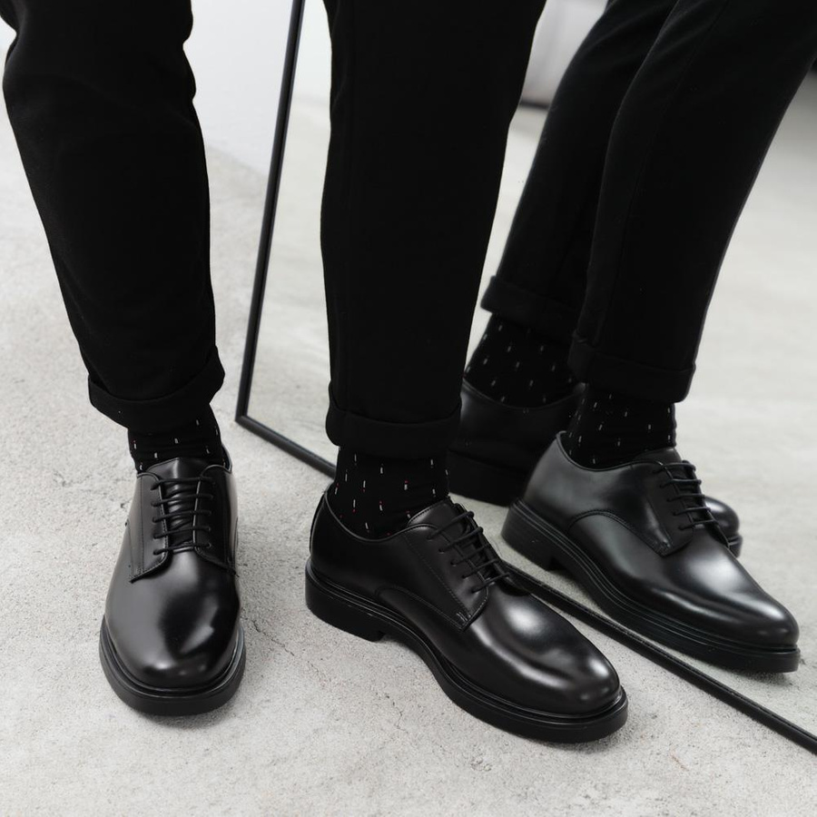 Skarpety garniturowe Wzór 122 niebieski