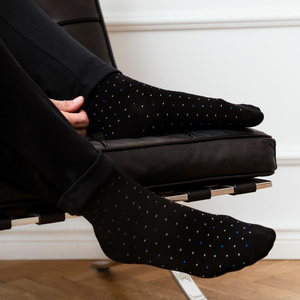 Skarpety garniturowe Wzór 122 niebieski