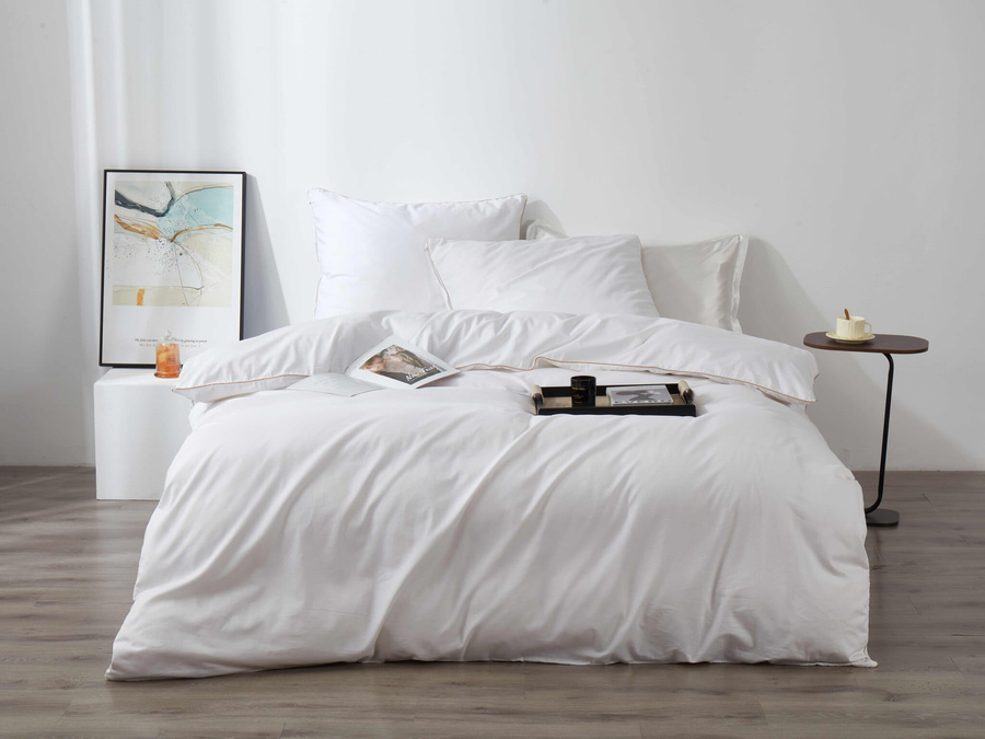 POŚCIEL SATYNA QUEEN PREMIUM biały