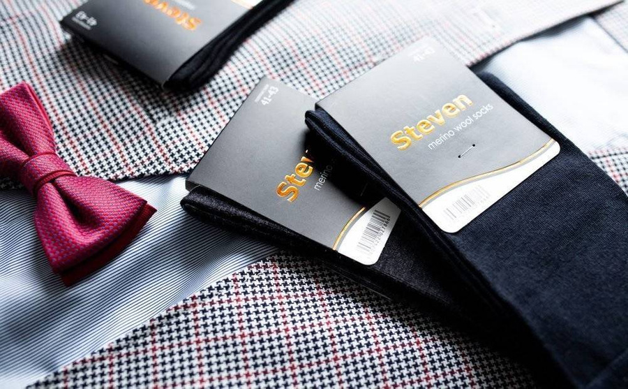 Podkolanówki męskie z wełny merino art. 008