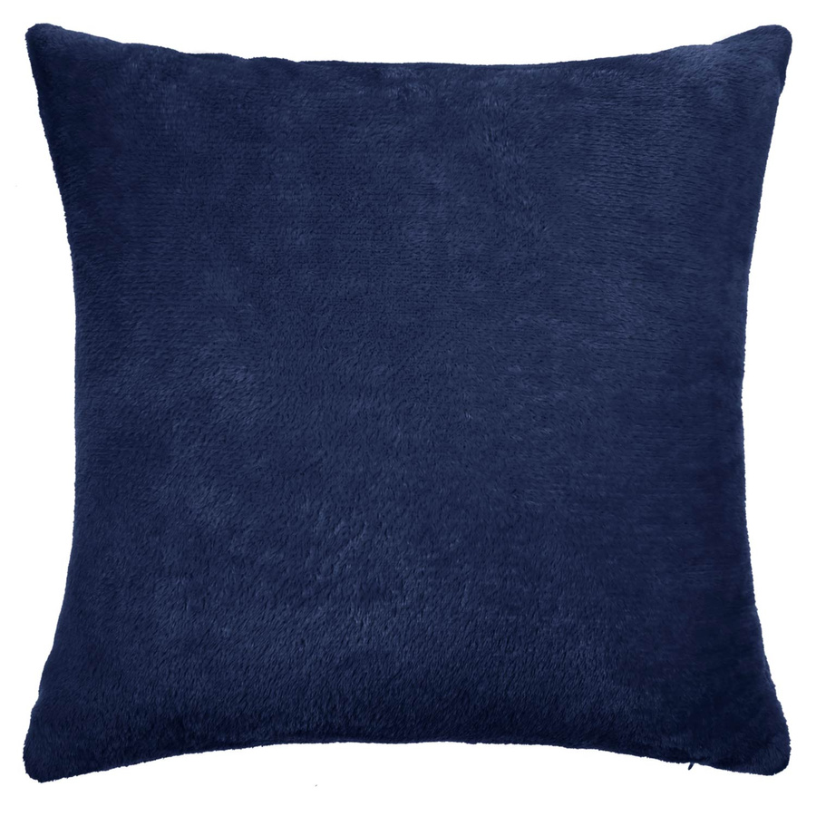 Granatowa miękka poszewka dekoracyjna 40x40 cm Solo Spod Igły i Nitki – upiększenie wnętrza