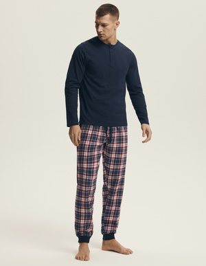 Piżama Męska Bawełniana Noir