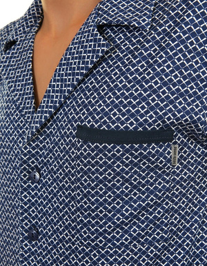 Piżama Męska Długi Rękaw Rozpinana