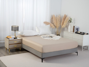 PRZEŚCIERADŁO SATYNA BEŻ