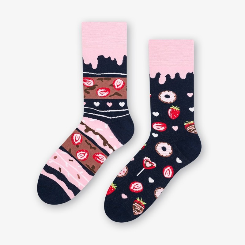 Kolorowe Skarpetki Damskie/Męskie Ciastko More Fashion