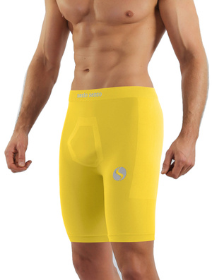Żółte bezszwowe spodenki męskie Thermo Active CL41 Sesto Senso – komfort i ochrona