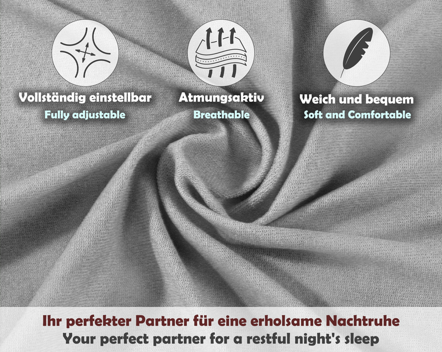 Szare elastyczne prześcieradło z gumką frotte 100% bawełna Sesto Senso – komfortowy sen