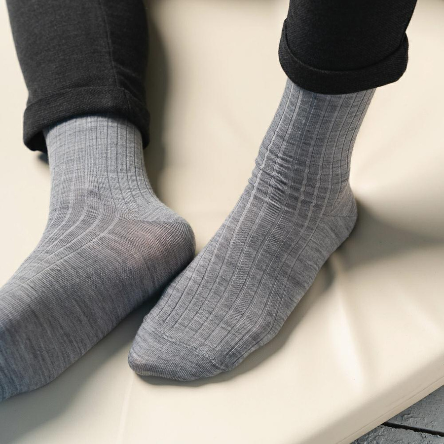 Skarpety Męskie Bezuciskowe z Wełny Merino Art. 130