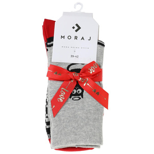 Skarpetki damskie i męskie Walentynkowe 2-pak