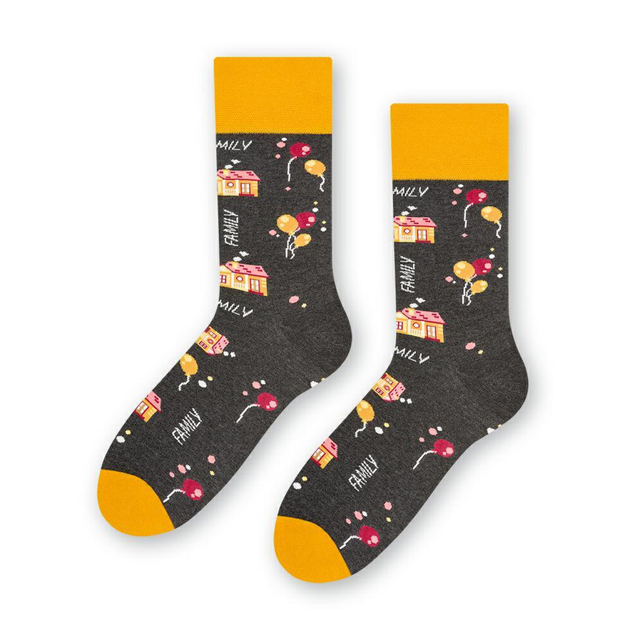 Skarpety Family art. 084 XU011 melanż grafit