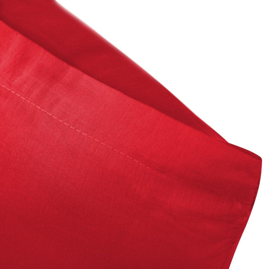 Czerwona gładka poszewka 100% bawełna z zamkiem Simply Spod Igły i Nitki – komfort i styl