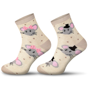 Skarpetki damskie nie do pary Myszki