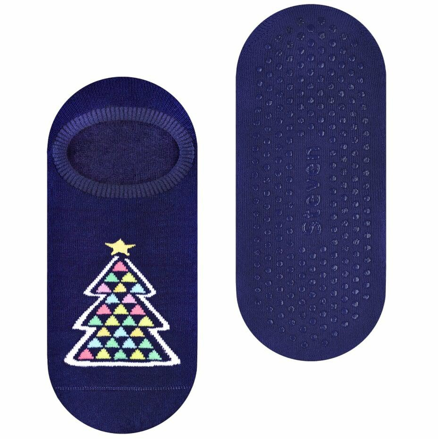 stopki frotte antypoślizgowe - choinka