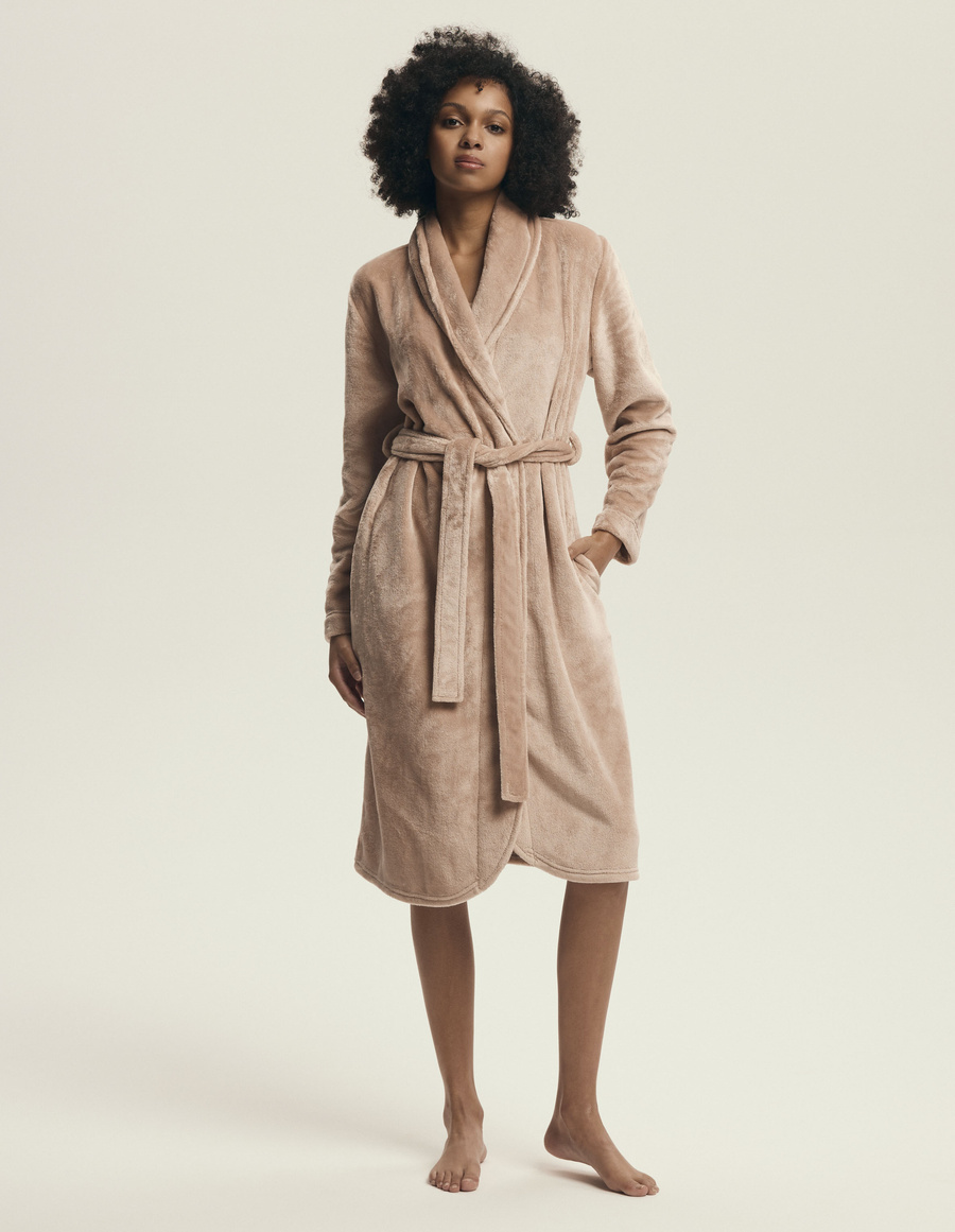 Szlafrok damski 43595 peach