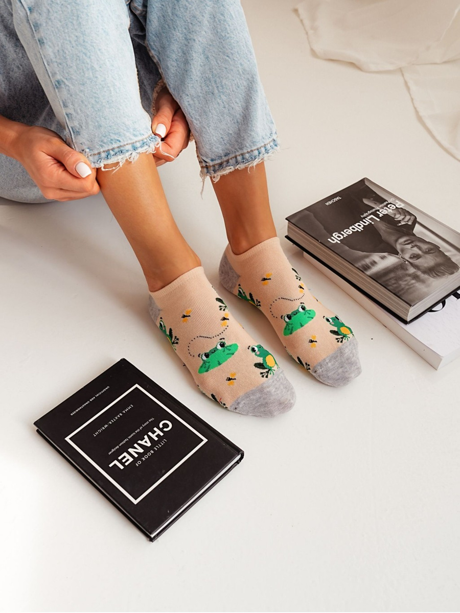 Melanżowe bawełniane skarpety damskie 75% bawełna Milena – codzienna wygoda i styl.