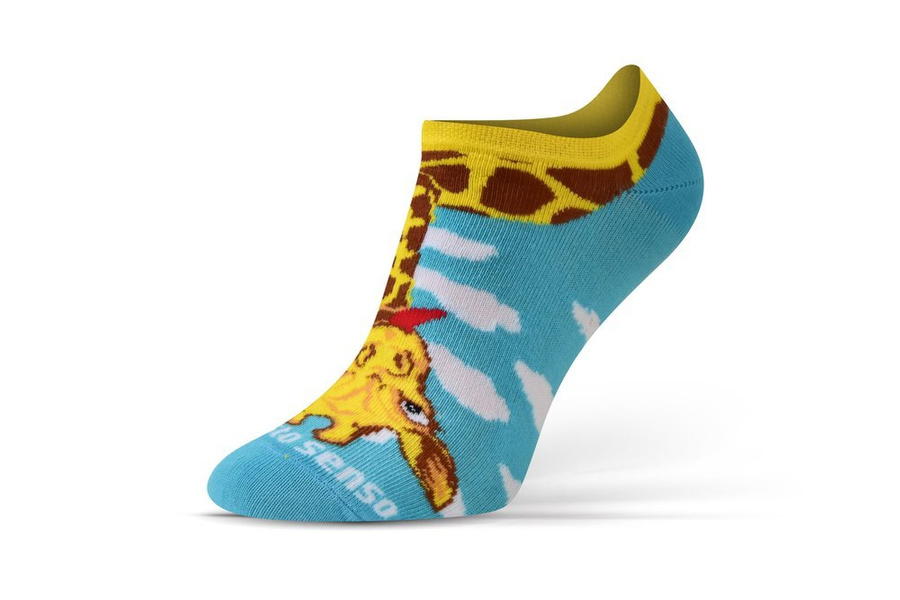 Żyrafa skarpety stopki unisex 90% bawełna Finest Cotton Sesto Senso – styl i wygoda