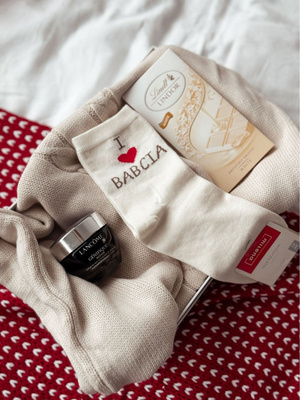 Skarpetki damskie super babcia ecru