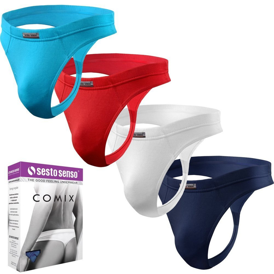 4X Stringi męskie z micromodalu Comix