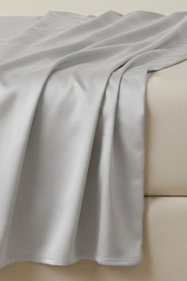 Prześcieradło Satynowe Szare Bez Gumki