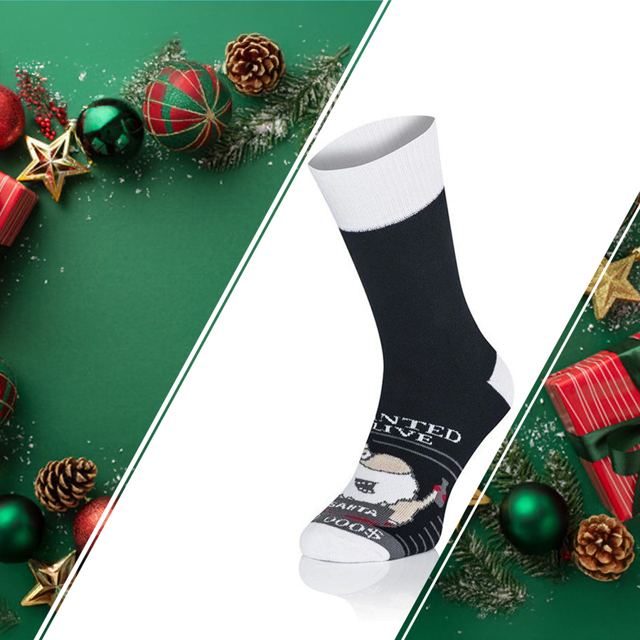 Ciepłe kolorowe skarpety ŚWIĄTECZNE Frotte Intenso