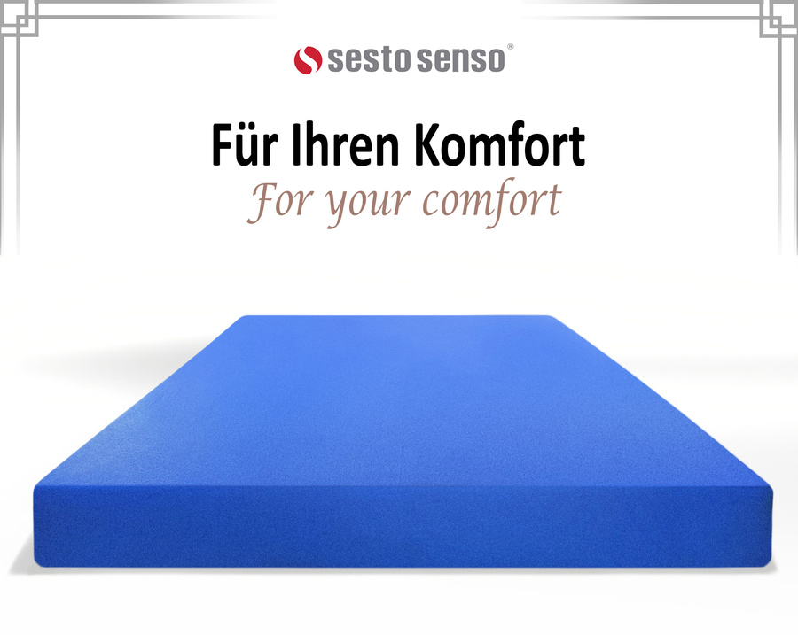 Niebieskie elastyczne prześcieradło z gumką frotte 100% bawełna Sesto Senso – komfortowy sen