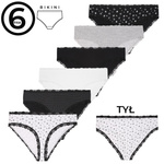 Figi damskie bikini z koronką S-XL 2x6-pak